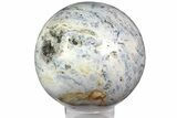 White Ocean Jasper Sphere - Madagascar #182928-1